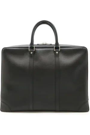 LOUIS VUITTON Pre-owned, Heren, Zwart, ONE Size, Leer, Pre-owned Leather briefcases