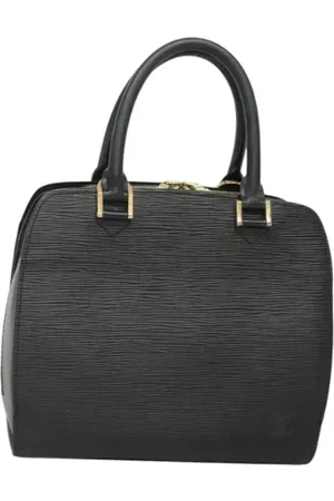 LOUIS VUITTON Pre-owned, Dames, Zwart, ONE Size, Leer, Tweedehands leren handtassen