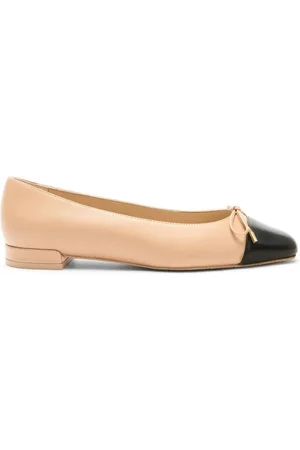 Stuart Weitzman Schoenen, Dames, Bruin, 37 1/2 EU, Elegante Ballerina Schoenen