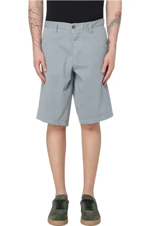 Blauer Korte broeken, Heren, Grijs, W36, Katoen, Blauwe Casual Shorts