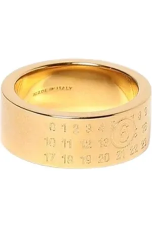 Maison Margiela Accessoires, Dames, Geel, 2Xl, Gouden Juweelring