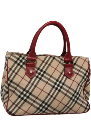Burberry Pre-owned, Dames, , ONE Size, Leer, Tweedehands Canvas handtassen