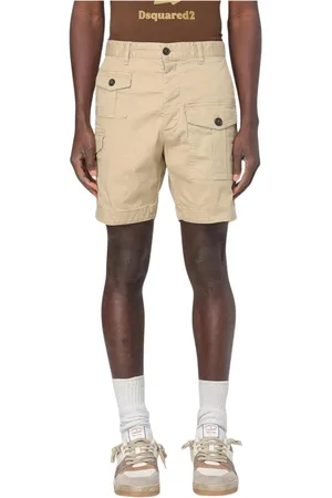 Dsquared2 Korte broeken, Heren, , S, Katoen, Cargo Shorts met Meerdere Zakken