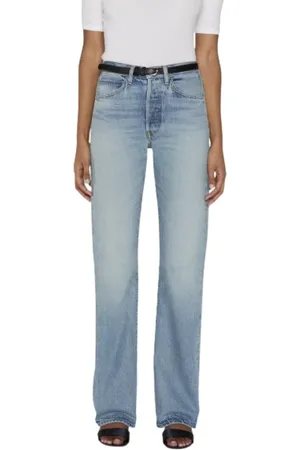 Frame Jeans, Dames, Blauw, W25, Smalle Verticale Wandkunst Hanger