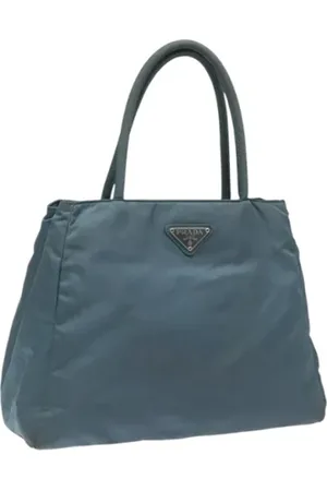 Prada Pre-owned, Dames, Blauw, ONE Size, Nylon, Pre-owned Nylon handbags