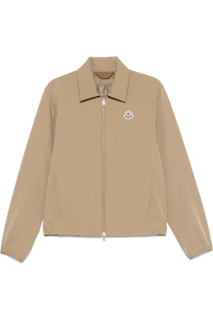 Moncler Jassen, Heren, , L, Rits Jas Logo Toepassing