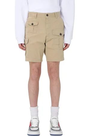 Dsquared2 Korte broeken, Heren, , S, Katoen, Cargo Shorts met Meerdere Zakken