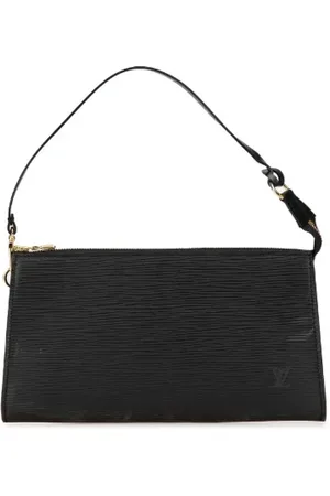 LOUIS VUITTON Pre-owned, Dames, Zwart, ONE Size, Leer, Tweedehands leren handtassen