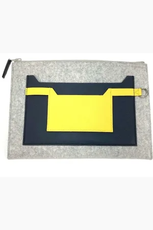 Hermès Pre-owned, Dames, Grijs, ONE Size, Pre-owned Fabric clutches