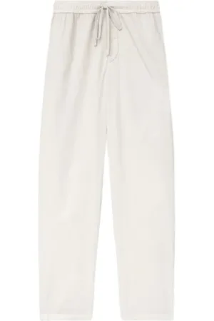 Isabel Marant Broeken, Heren, Wit, S, Moderne Rechte Broek