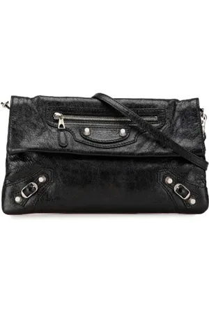 Balenciaga Pre-owned, Dames, Zwart, ONE Size, Leer, Pre-owned Leather clutches