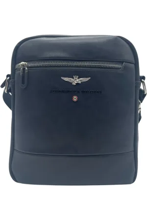 Aeronautica Militare Tassen, Heren, Blauw, ONE Size, Leer, Heren Eco-lederen Organizer Schoudertas
