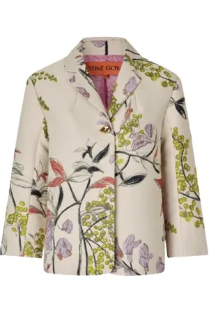 STINE GOYA Jassen, Dames, Veelkleurig, M, Bloemenprint relaxte pasvorm blazer