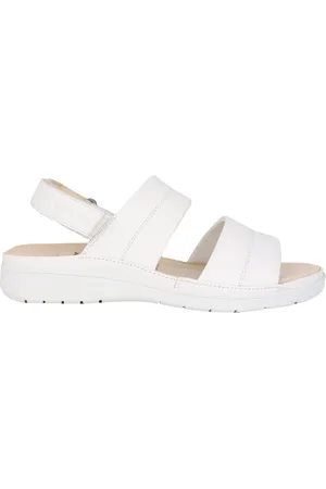 Ganter Schoenen, Dames, Wit, 35 EU, Witte leren damessandaal