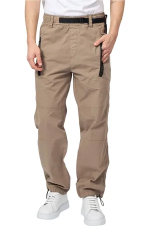 HUGO BOSS Broeken, Heren, Bruin, S, Stijlvolle herenbroek met ritssluiting zakken