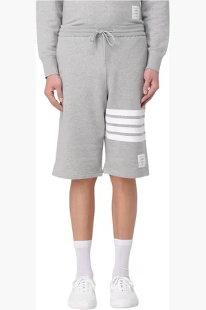 Thom Browne Korte broeken, Heren, Grijs, 2Xl, Katoen, Navy Casual Sweat Shorts