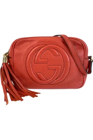 Gucci Pre-owned, Dames, Rood, ONE Size, Leer, Pre-owned Leather crossbody-bags