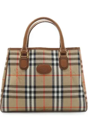 Burberry Pre-owned, Dames, Bruin, ONE Size, Leer, Tweedehands leren handtassen