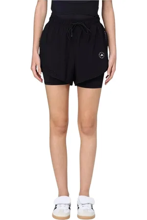 adidas Korte broeken, Dames, Zwart, S, Polyester, Laser Cut hardloopshorts Modern design