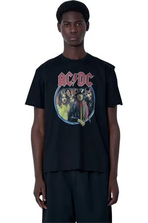 JUNYA WATANABE Tops, Heren, Zwart, XL, Katoen, Rock Band Grafisch T-shirt