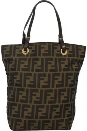 Fendi Pre-owned, Dames, Bruin, ONE Size, Pre-owned Canvas fendi-bags