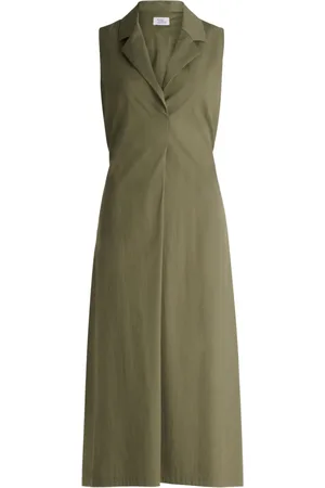 Vera Mont Kleedjes, Dames, Groen, M, Zomerjurk met reverskraag