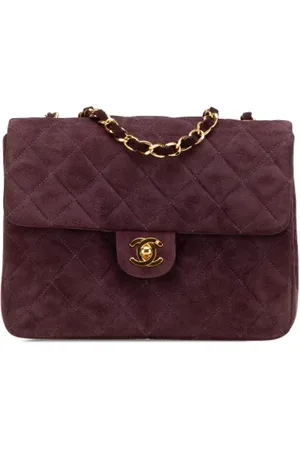 CHANEL Pre-owned, Dames, Rood, ONE Size, Leer, Pre-owned Suede crossbody-bags