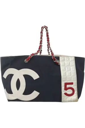 CHANEL Pre-owned, Dames, Blauw, ONE Size, Pre-owned Canvas chanel-bags