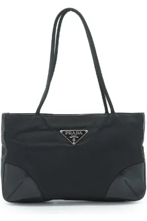 Prada Pre-owned, Dames, Zwart, ONE Size, Nylon, Pre-owned Nylon handbags