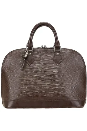 LOUIS VUITTON Pre-owned, Dames, Bruin, ONE Size, Leer, Tweedehands leren handtassen