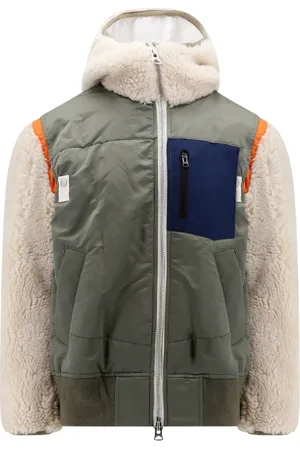 SACAI Jassen, Heren, Groen, S, Wol, Groene Hooded Ritsjas