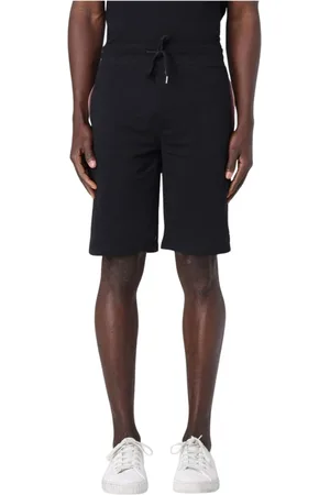 Paul Smith Korte broeken, Heren, Zwart, S, Katoen, Zwarte Streepdetail Sweatshorts