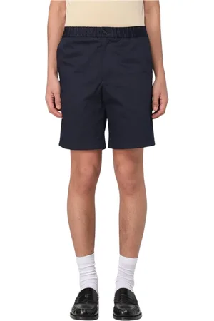 Ami Korte broeken, Heren, Blauw, M, Blauwe Casual Shorts Modern Ontwerp