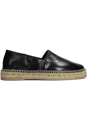 Ami Schoenen, Heren, Zwart, 43 EU, Stijlvolle zwarte leren espadrilles