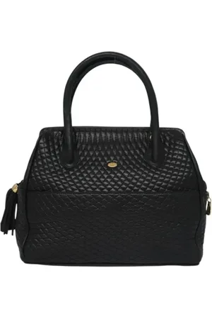 Bally Pre-owned, Dames, Zwart, ONE Size, Leer, Tweedehands leren handtassen