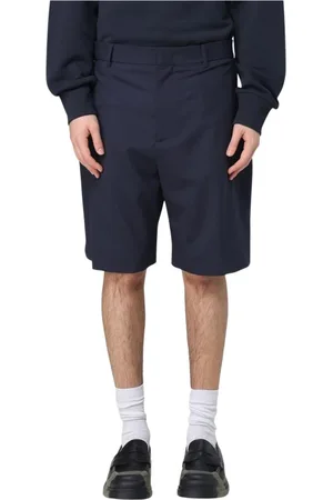 Msgm Korte broeken, Heren, Blauw, M, Moderne Blauwe Casual Shorts met Stijl