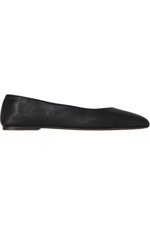The Row Schoenen, Dames, Zwart, 39 EU, Zwarte Square Ballerina Schoenen