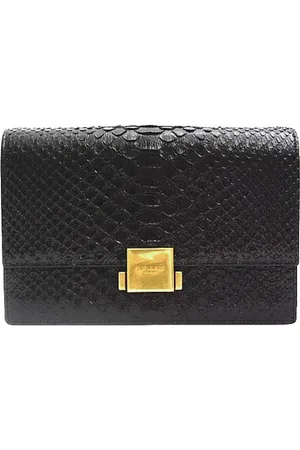 Saint Laurent Pre-owned, Dames, Zwart, ONE Size, Leer, Pre-owned Leather clutches