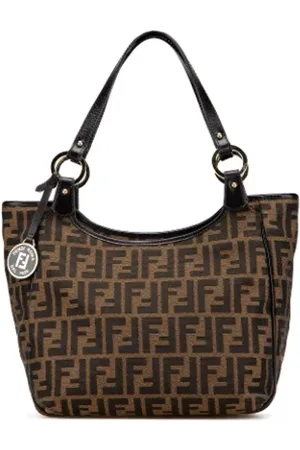 Fendi Pre-owned, Dames, Bruin, ONE Size, Pre-owned Canvas totes