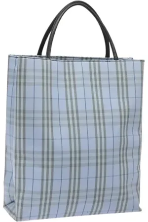 Burberry Pre-owned, Dames, Blauw, ONE Size, Nylon, Pre-owned Nylon handbags