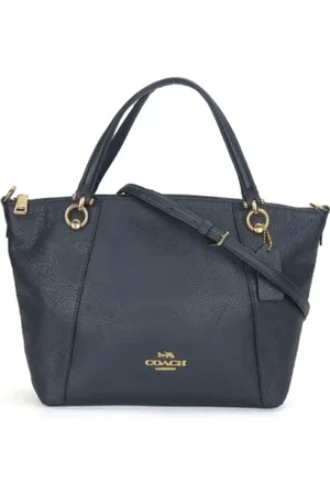 Coach Pre-owned, Dames, Blauw, ONE Size, Tweedehands leren handtassen