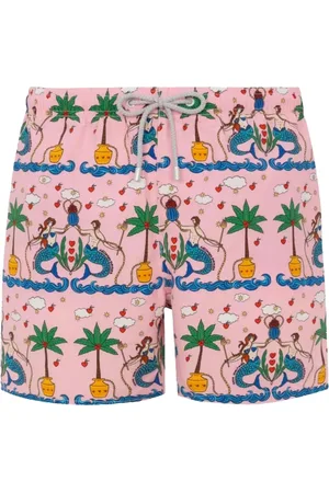 MC2 SAINT BARTH Badkleding, Heren, Veelkleurig, L, Polyester, Polyester Shorts en Boxers Set