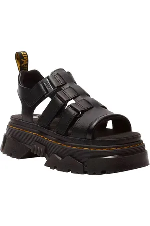 Dr. Martens Schoenen, Dames, Zwart, 40 EU, Zwarte Lage Sandalen