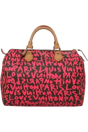 LOUIS VUITTON Pre-owned, Dames, Roze, ONE Size, Leer, Tweedehands Canvas handtassen