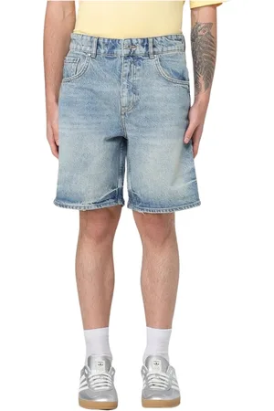 Represent Korte broeken, Heren, Blauw, W33, Denim, Blauwe Casual Shorts met Zakken