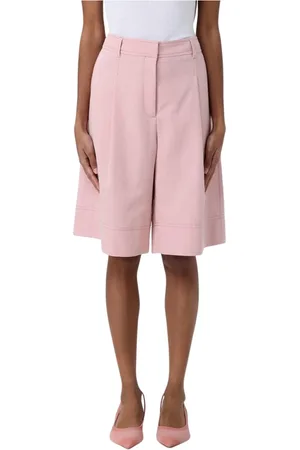 HUGO BOSS Korte broeken, Dames, Roze, L, Witte Klassieke Shorts voor Vrouwen