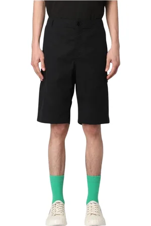 Kenzo Korte broeken, Heren, Zwart, W38, Katoen, Zwarte relaxte cargoshorts