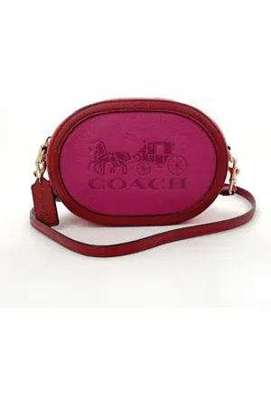 Coach Pre-owned, Dames, Roze, ONE Size, Pre-owned Leather crossbody-bags