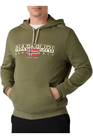 Napapijri Sweatshirts & Hoodies, Heren, Groen, L, Sweatshirts