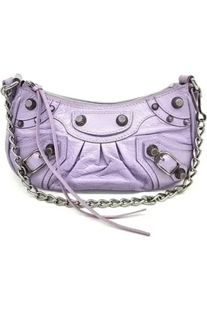 Balenciaga Pre-owned, Dames, Paars, ONE Size, Leer, Pre-owned Leather balenciaga-bags